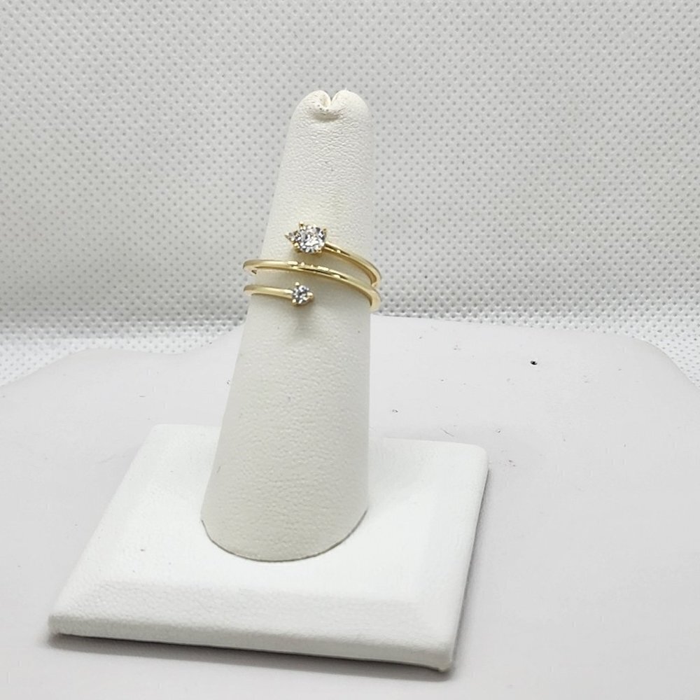 Brand New Sterling Silver 925 twist design Gemstones Ring